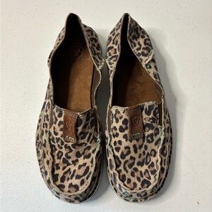 Ariat Kids Brown Leopard Moccasins